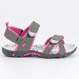 Hasby Comfortable Velcro sandals grey Hasby Comfortable Velcro sandals grey