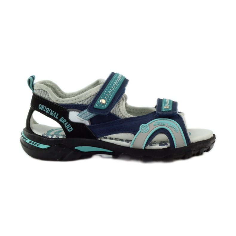 Boys' sandals Bartek 39113 navy blue green grey