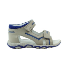 Sandals with Velcro Bartek 31825 gray blue grey