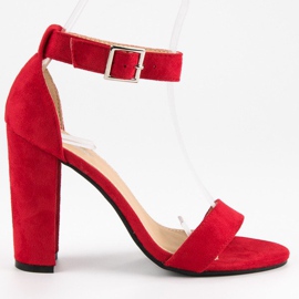 Classic Sandals On A Bar red