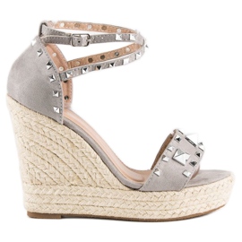 Bestelle Rock espadrilles sandals grey