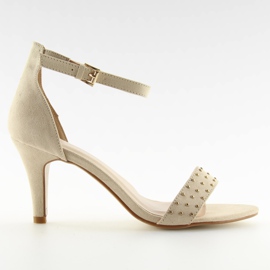 Sandals high heels beige BL0764 beige Sandals high heels beige BL0764 beige