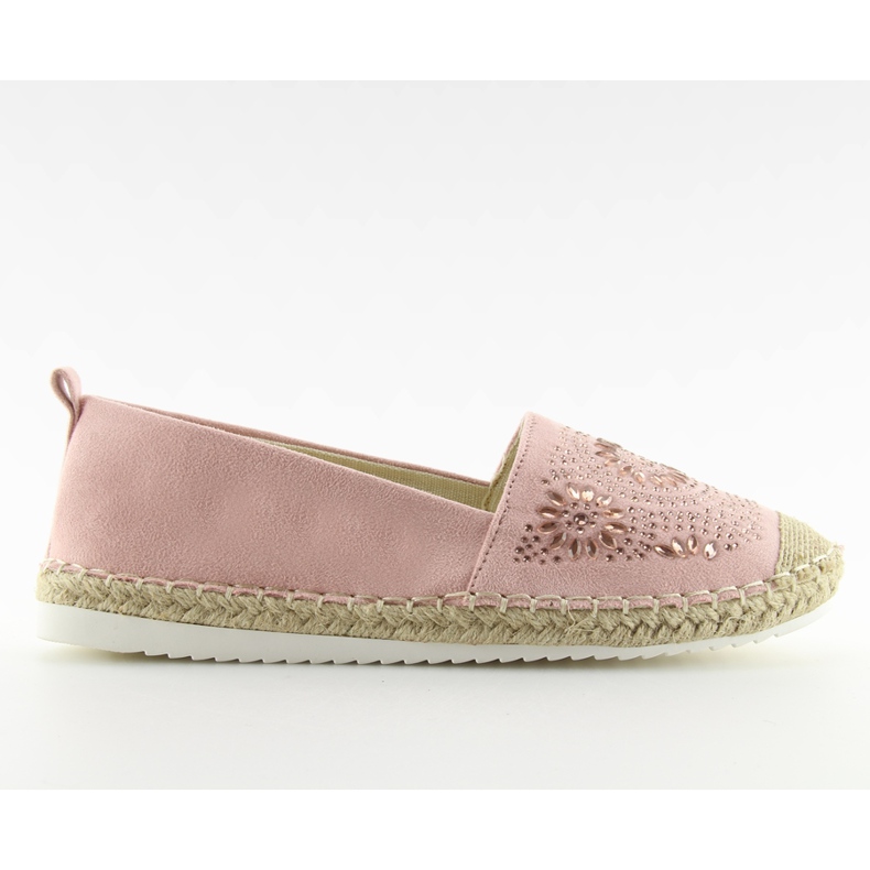 Espadrilles decorated with pink 5599-1 Pink