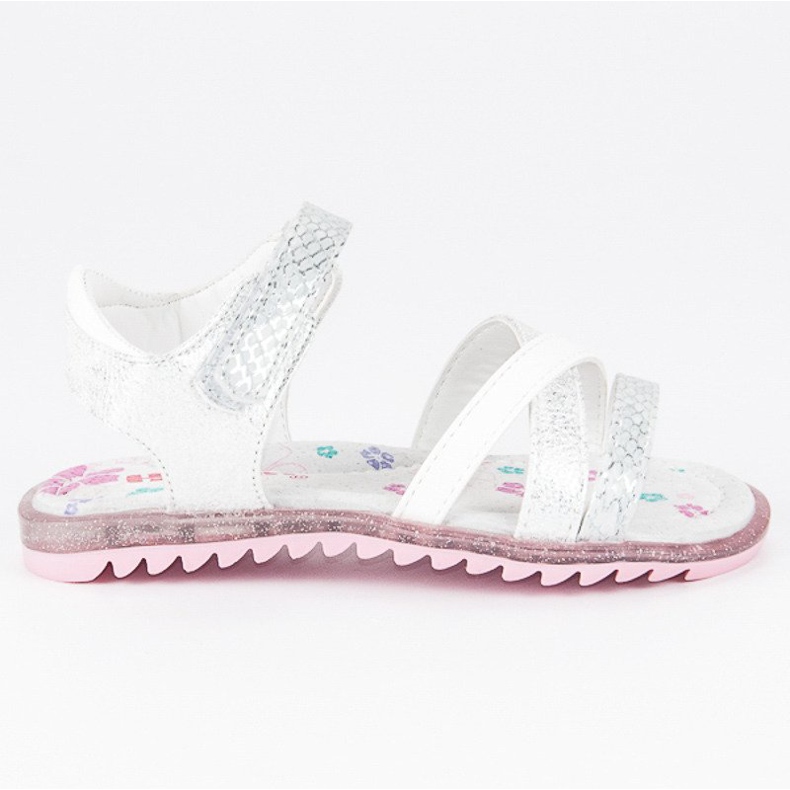 Hasby Velcro sandals white