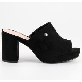 Milaya Slippers on the post black