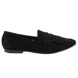 Black loafers
