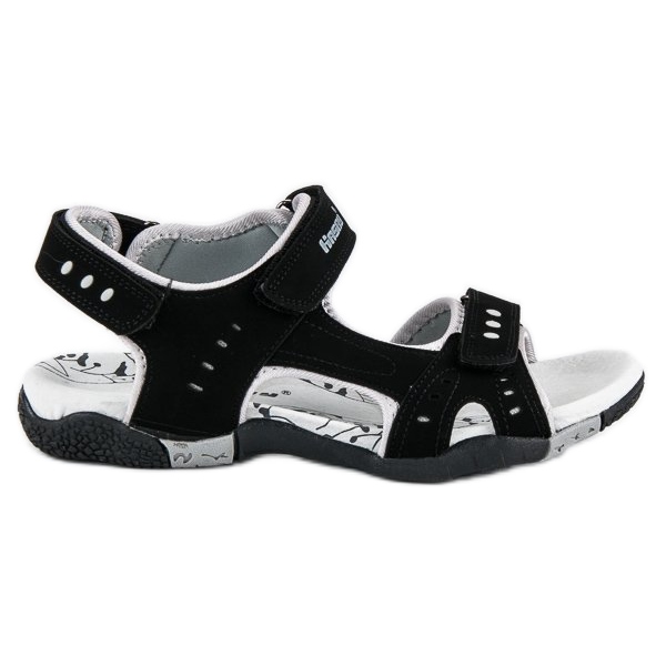 Hasby Sports flat sandals black