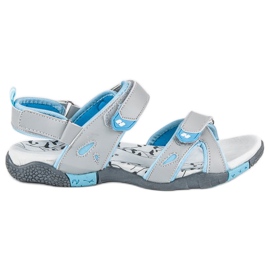 Hasby Women's velcro sandals grey Hasby Women's velcro sandals grey