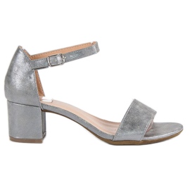 Filippo Sandals on a low post grey Filippo Sandals on a low post grey