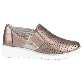 Filippo Golden Slip On shoes