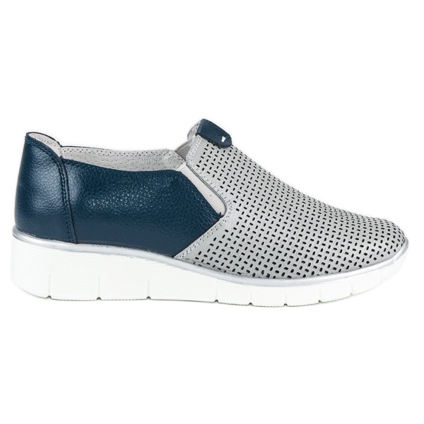 Filippo Openwork, slip-on shoes grey