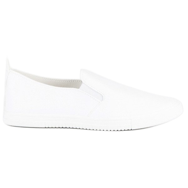 Women's white slipons