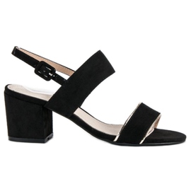 Filippo Elegant sandals on a post black Filippo Elegant sandals on a post black