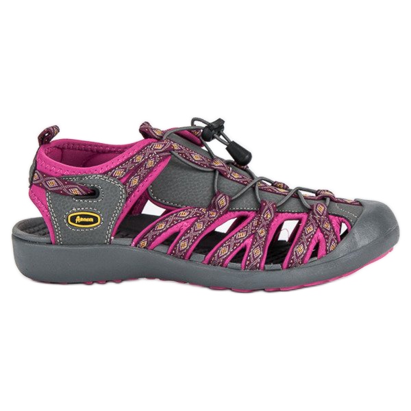 American Club Closed american sandals violet grey