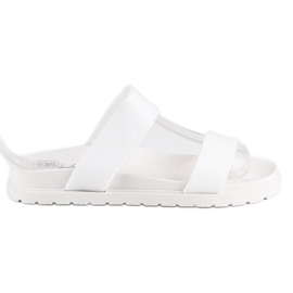 Women's white slippers