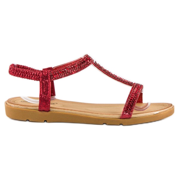 Red band flip flops sales