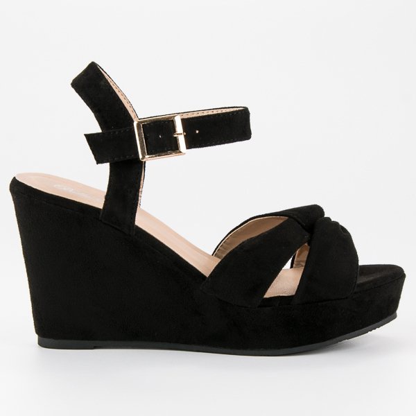 Bello Star Black wedge sandals Bello Star Black wedge sandals