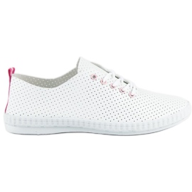 Openwork mckeylor sneakers white pink