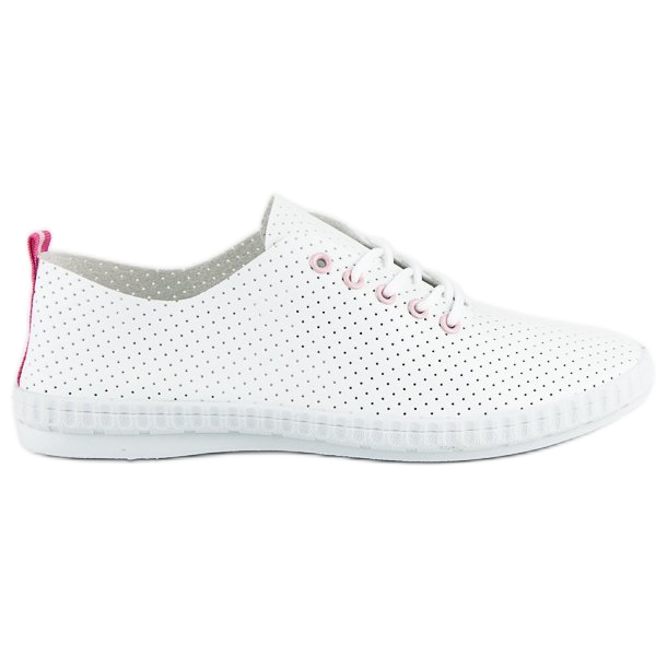 Openwork mckeylor sneakers white pink