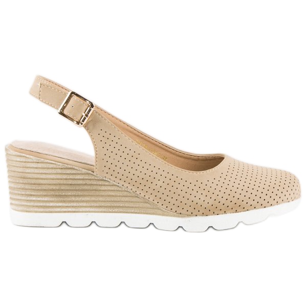 Openwork vinceza pumps brown