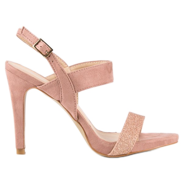 Sandals on a vinceza heel pink