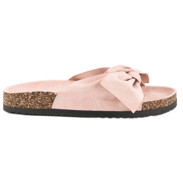 Bestelle Pink suede slippers Bestelle Pink suede slippers