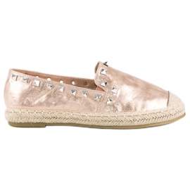 Forever Folie Pink espadrilles with studs