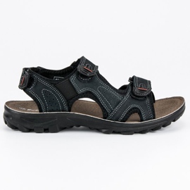 Hasby Leather boys' sandals black Hasby Leather boys' sandals black