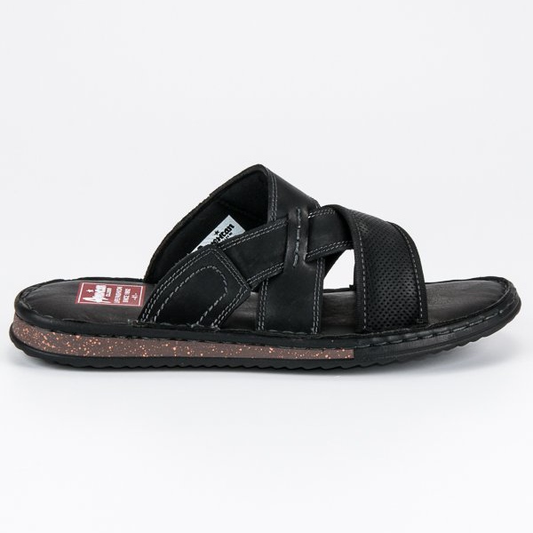 American Club Leather american slippers black