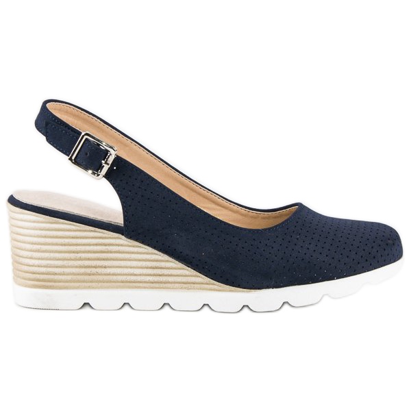 Openwork vinceza pumps blue