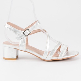 Ideal Shoes Flat sandals grey Ideal Shoes Flat sandals grey