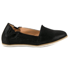 Filippo Black Ballerina With A Pattern