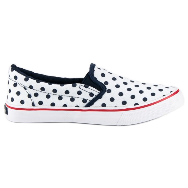 McKey Sneakers slipony in polka dots white