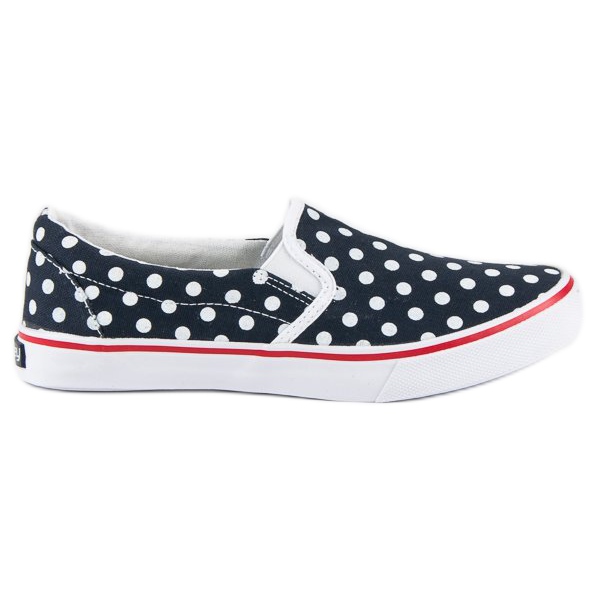 McKey Sneakers slipony in polka dots blue