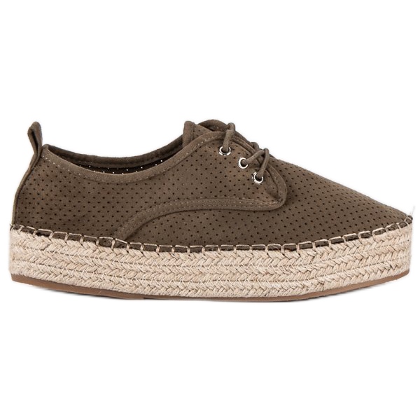 Seastar Openwork espadrilles on the platform green