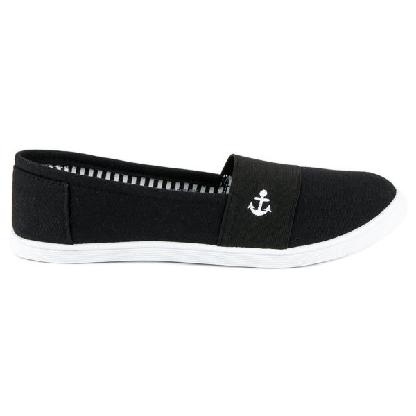 McKey Black slip-on sneakers
