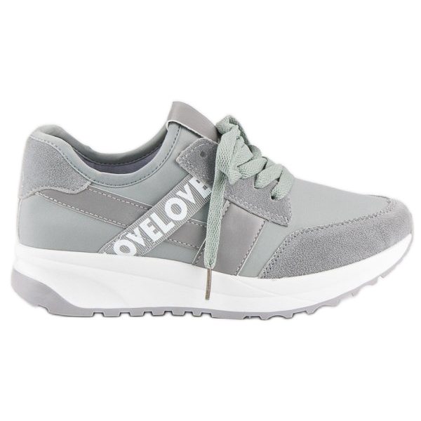 Gray sports shoes grey
