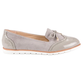 Super Me Casual gray loafers grey Super Me Casual gray loafers grey