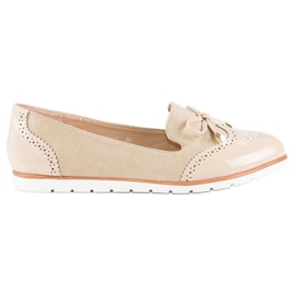 Super Me Casual beige moccasins Super Me Casual beige moccasins