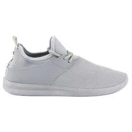 Super Me Gray textile sneakers grey Super Me Gray textile sneakers grey