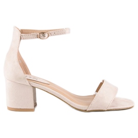 SDS Low-heeled sandals brown