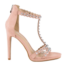 Elegant pink sandals