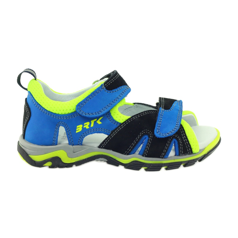 Sandals On Velcro Bartek 16187 cobalt black blue green