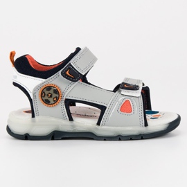 American Club Sandals for a boy grey