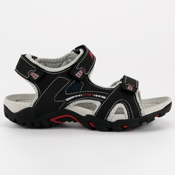 American Club Black American Sandals
