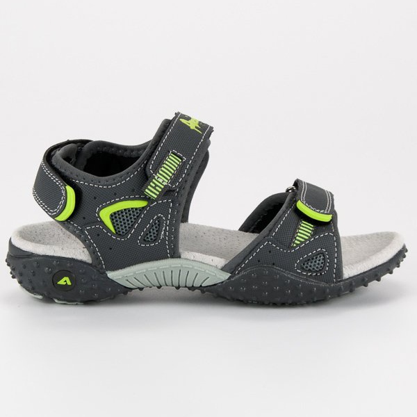 American Club American Velvet Sandals grey
