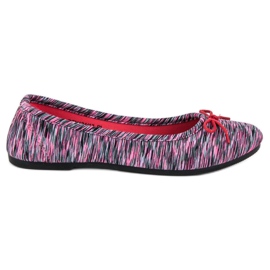 McKey Textile Ribbed Ballerina grey pink McKey Textile Ribbed Ballerina grey pink