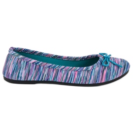 McKey Textile Ribbed Ballerina blue pink