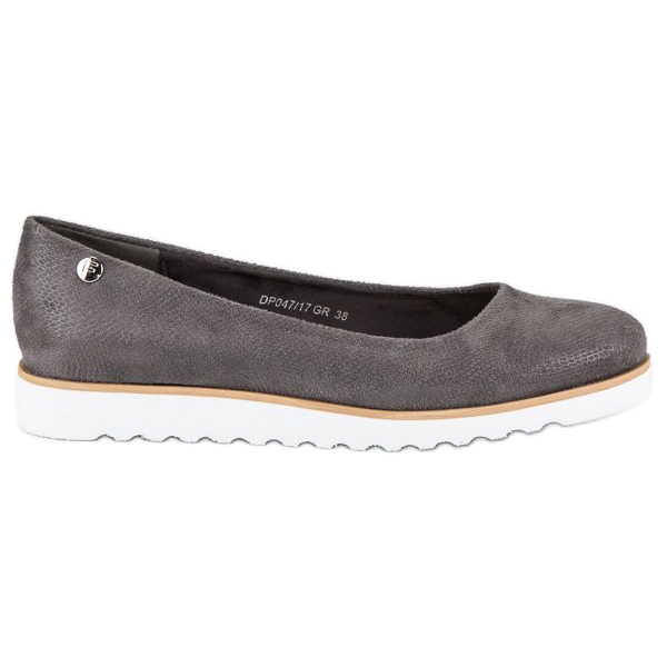 Filippo Snake print ballerinas grey