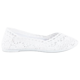 Seastar White lace ballerinas